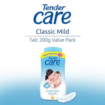 TENDER CARE Classic Mild Hypo-Allergenic Baby Talc 200g Value Pack - Save P14