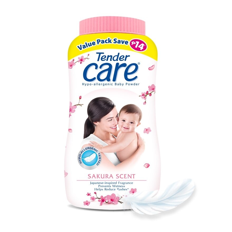 Sakura Scent Hypo-Allergenic Baby Talc 200g Value Pack - Save P14