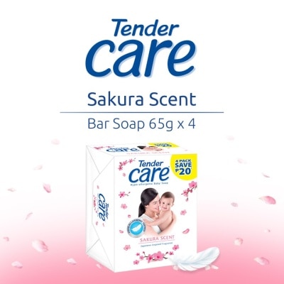 TENDER CARE Sakura Scent Hypo-Allergenic Baby Soap 65gx4