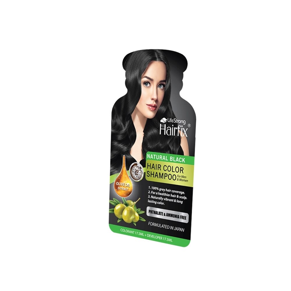 Natural Black Hair Color Shampoo 35ml