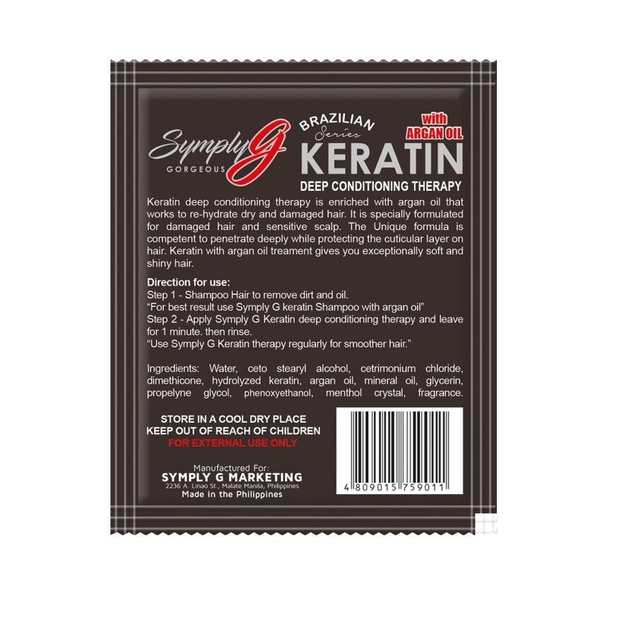 Keratin Conditioning Therapy With Argan Oil 22ml