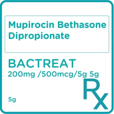 BACTREAT Mupirocin + Betamethasone Dipropionate 20mg/500mcg Ointment 5g [PRESCRIPTION REQUIRED]