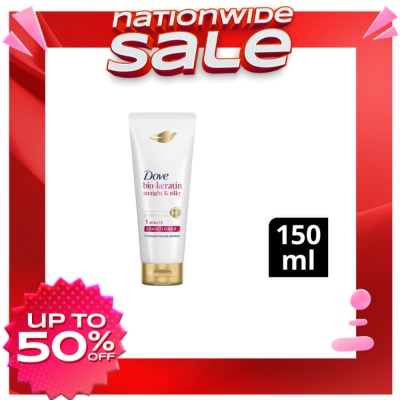 DOVE DOVE Bio-Keratin Straight and Silky 1 Minute Conditioner 150mL