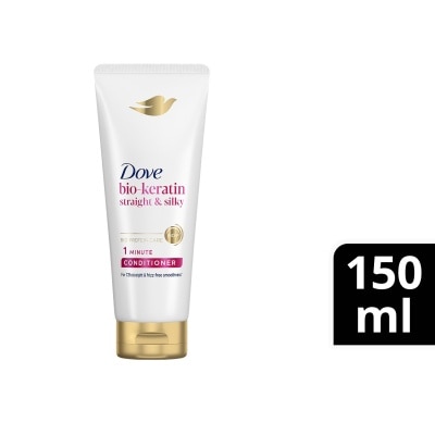 DOVE DOVE Bio-Keratin Straight and Silky 1 Minute Conditioner 150mL