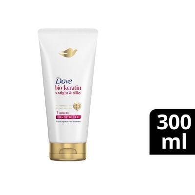 DOVE DOVE Bio-Keratin Straight and Silky 1 Minute Conditioner 300mL