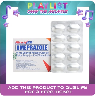 RITEMED - RITEMED Omeprazole 40mg Sold Per Piece [PRESCRIPTION REQUIRED]