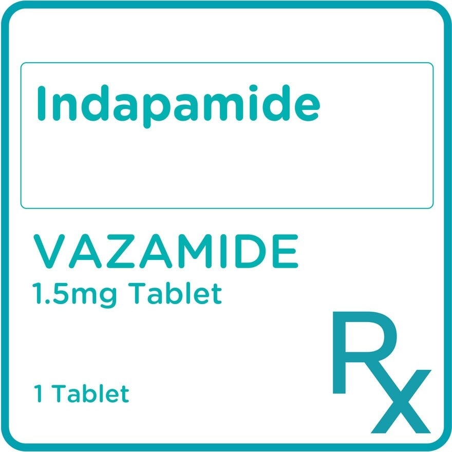 Indapamide 1.5mg 1 Tablet[PRESCRIPTION REQUIRED]