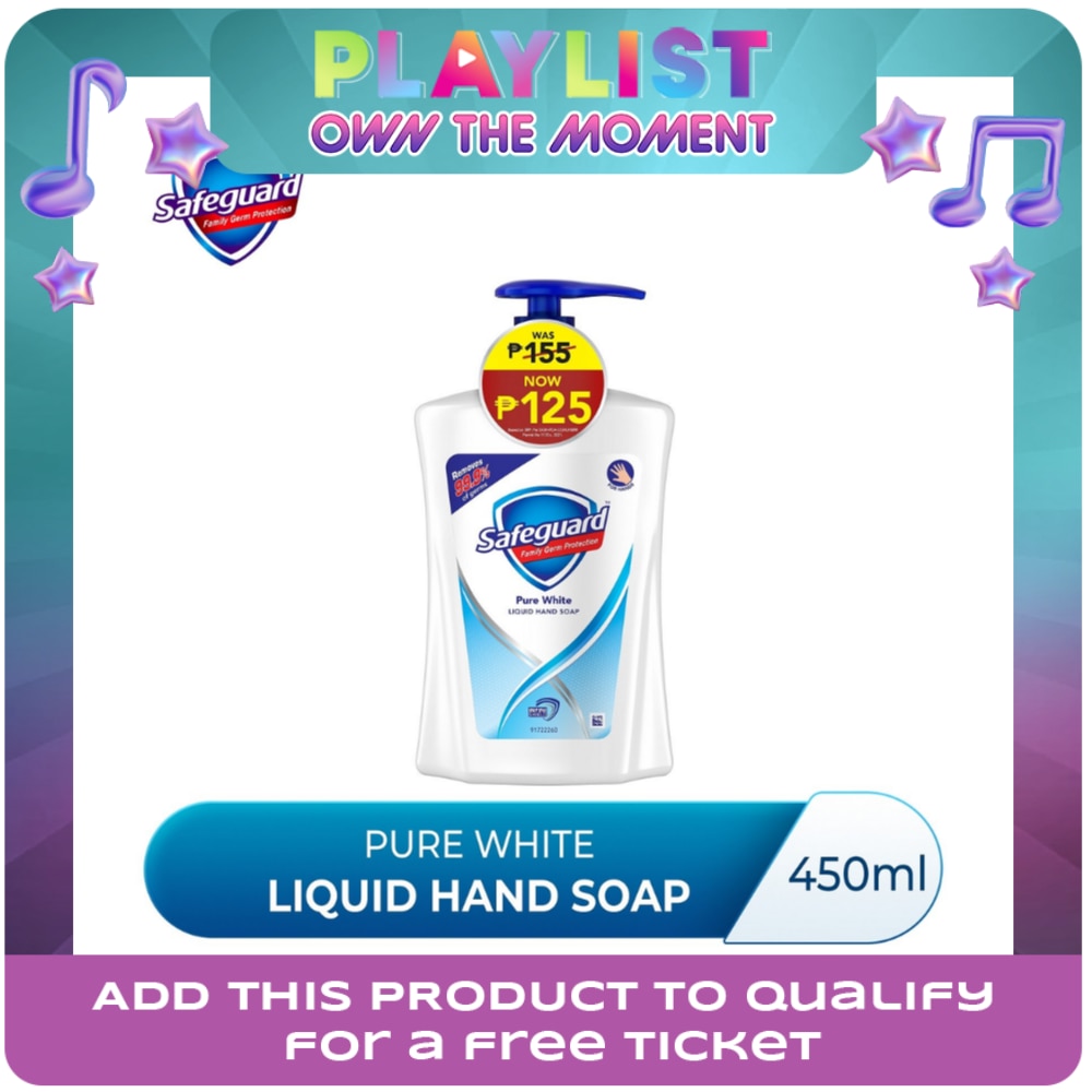 SAFEGUARD SAFEGUARD Pure White Liquid Hand Soap 450mL x 1