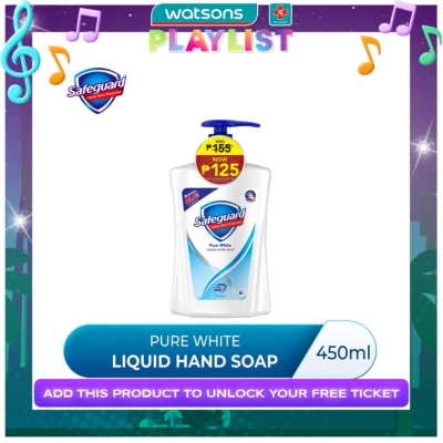 SAFEGUARD SAFEGUARD Pure White Liquid Hand Soap 450mL