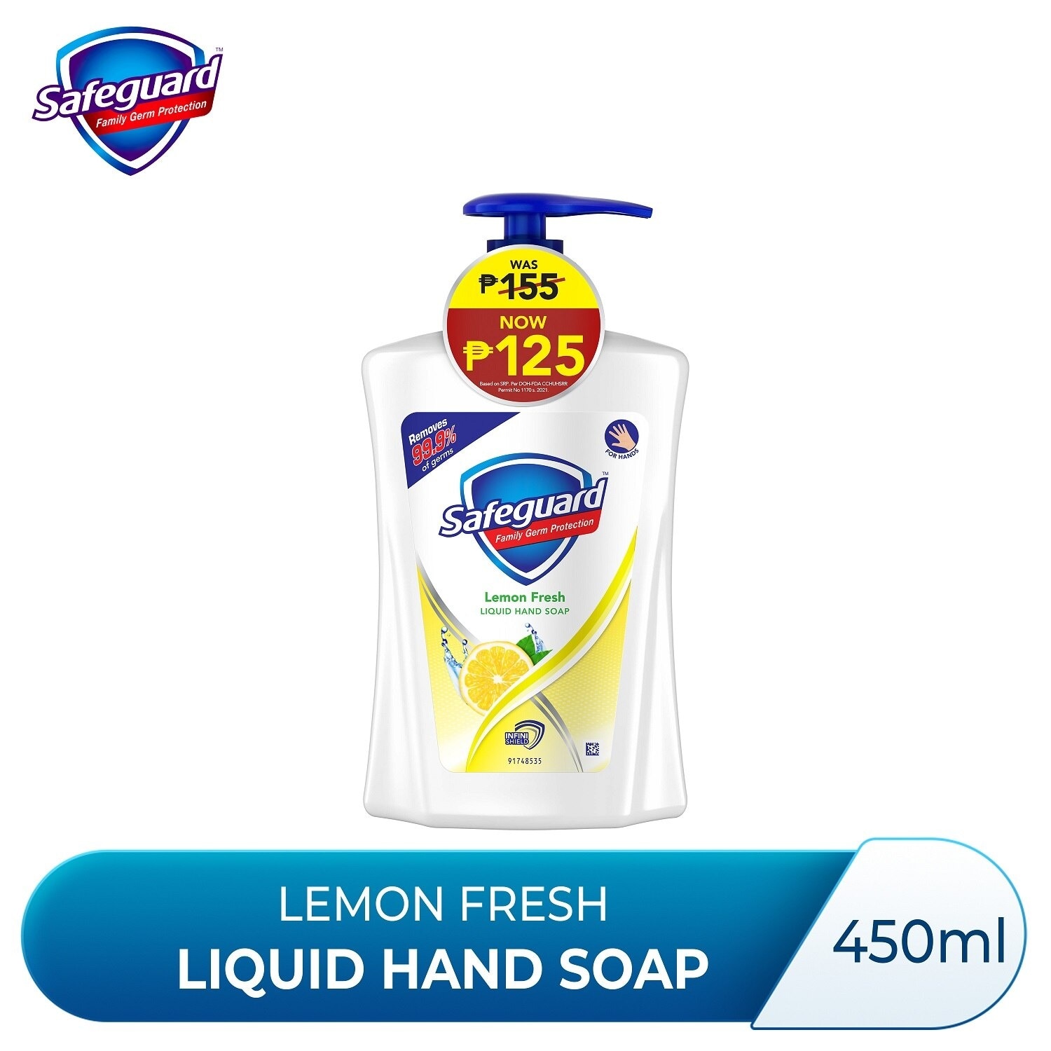 Liquid Hand Soap Lemon 450ml