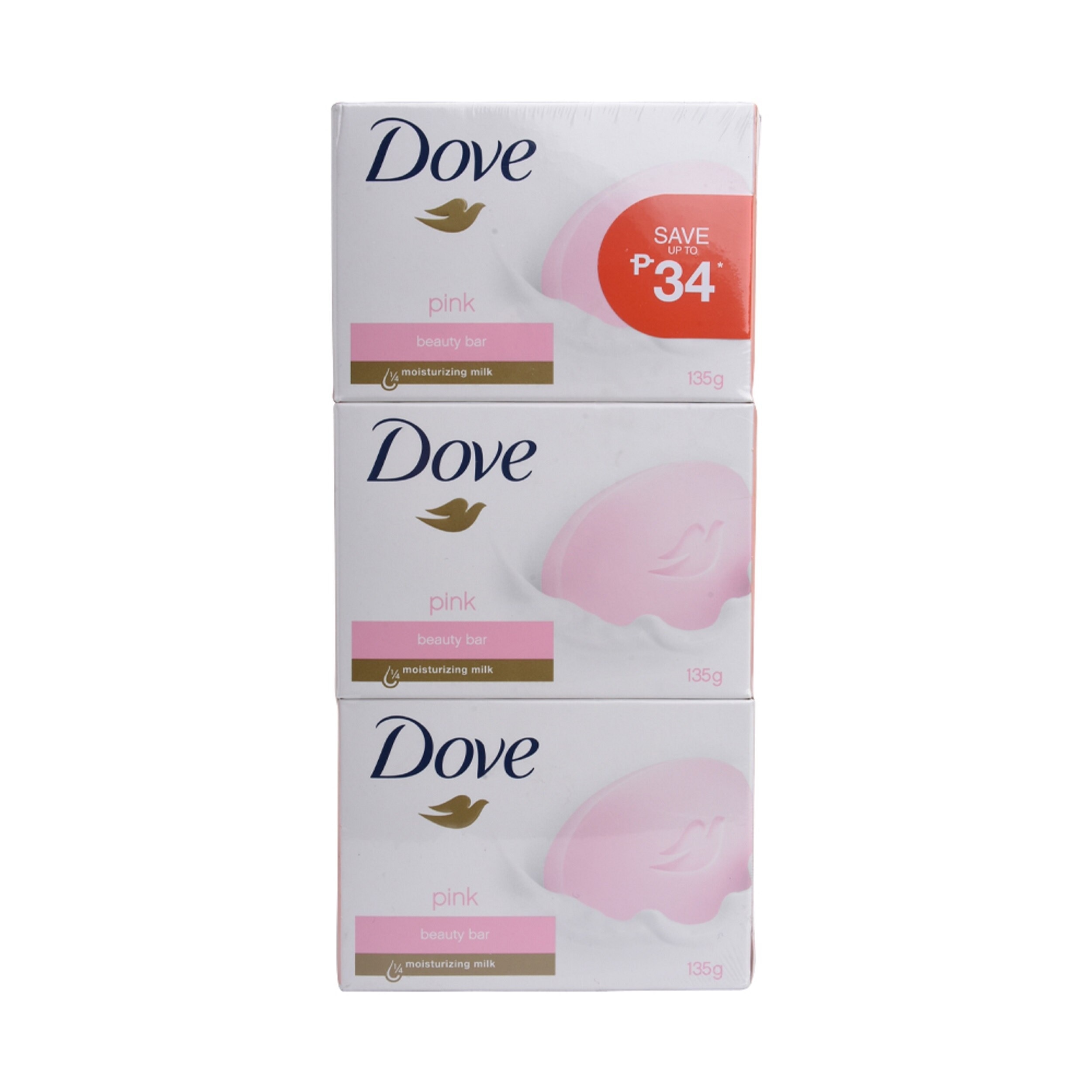 DOVE Pink Beauty Bar Triples 135g x 3