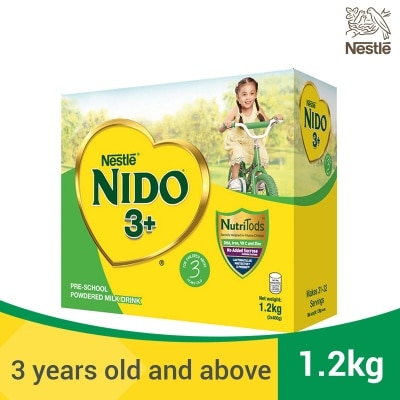 NIDO 3+ Powdered Milk Drink for Pre-Schoolers Above 3 Years Old 1.2kg