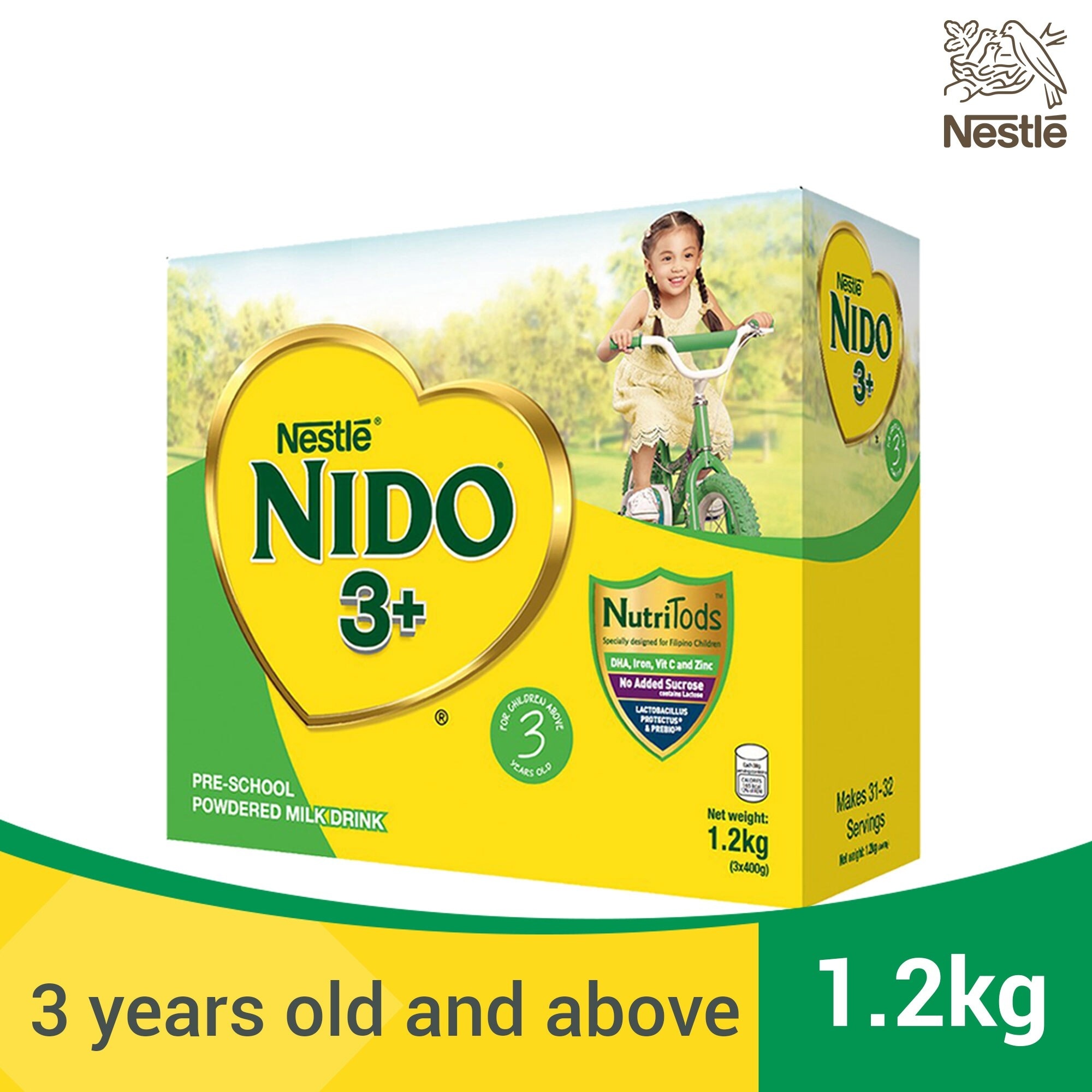 3+ Powdered Milk Drink for Pre-Schoolers Above 3 Years Old 1.2kg