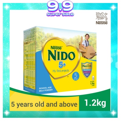 NIDO 5+ Powdered Milk Drink for Pre-Schoolers Above 3 Years Old 1.2kg