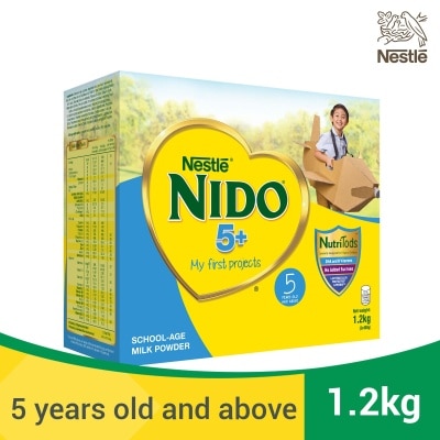 NIDO 5+ Powdered Milk Drink for Pre-Schoolers Above 3 Years Old 1.2kg