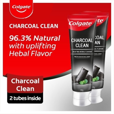 COLGATE Charcoal Clean Toothpaste 115g Twinpack