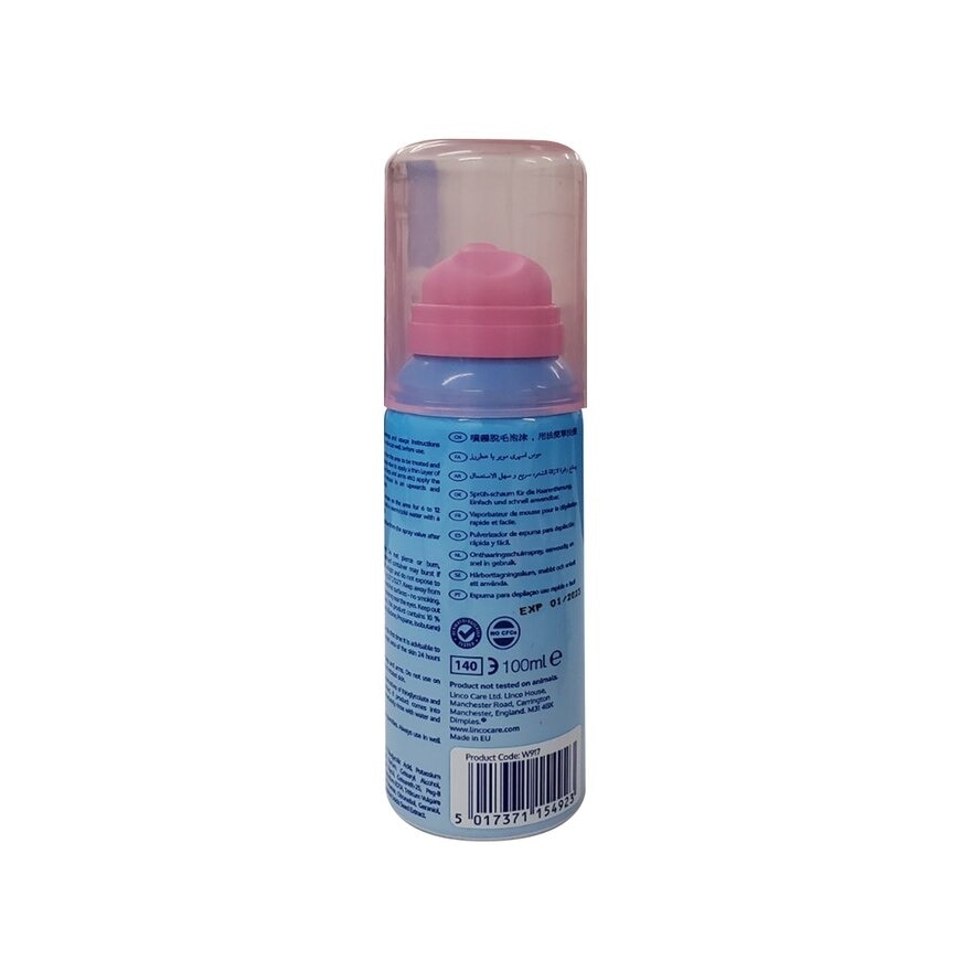 DIMPLES DEPILATORY SPRAY FOAM 100ML - ROSE