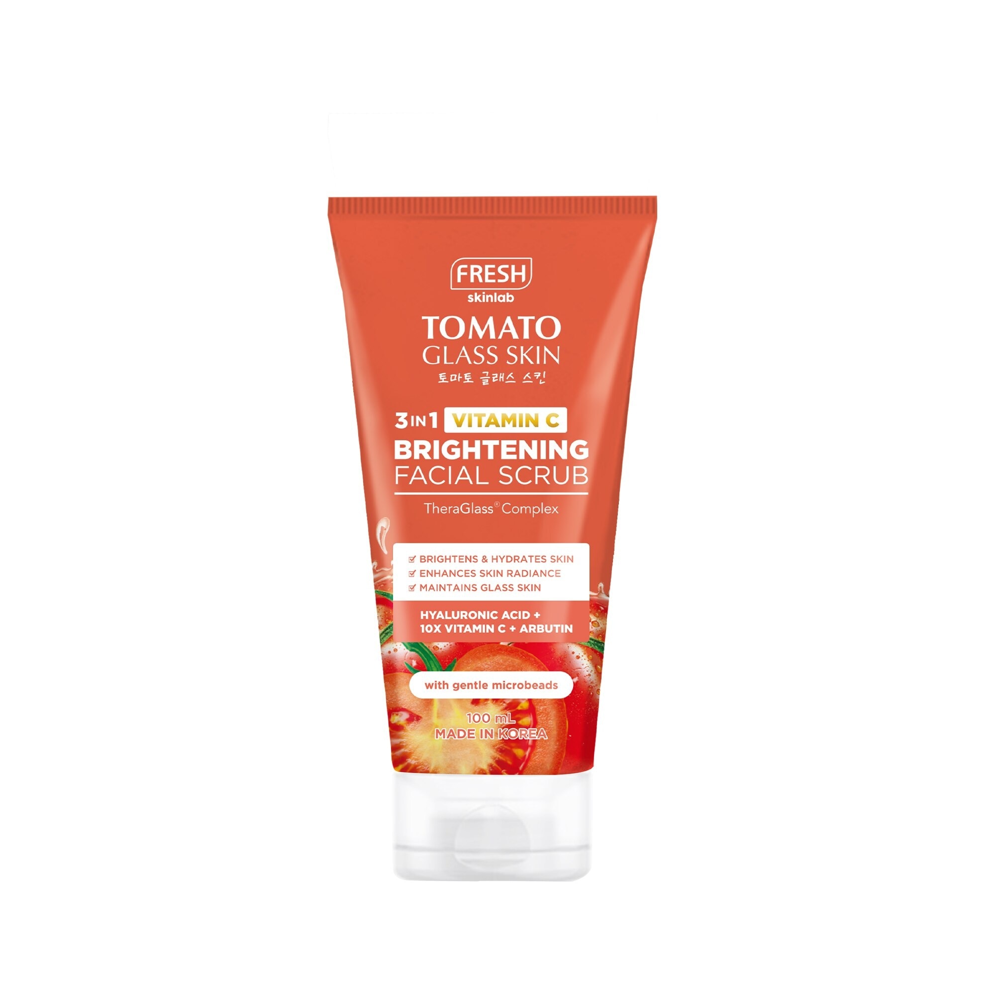 Tomato Glass Skin Micro Polish Facial Scrub 100ml