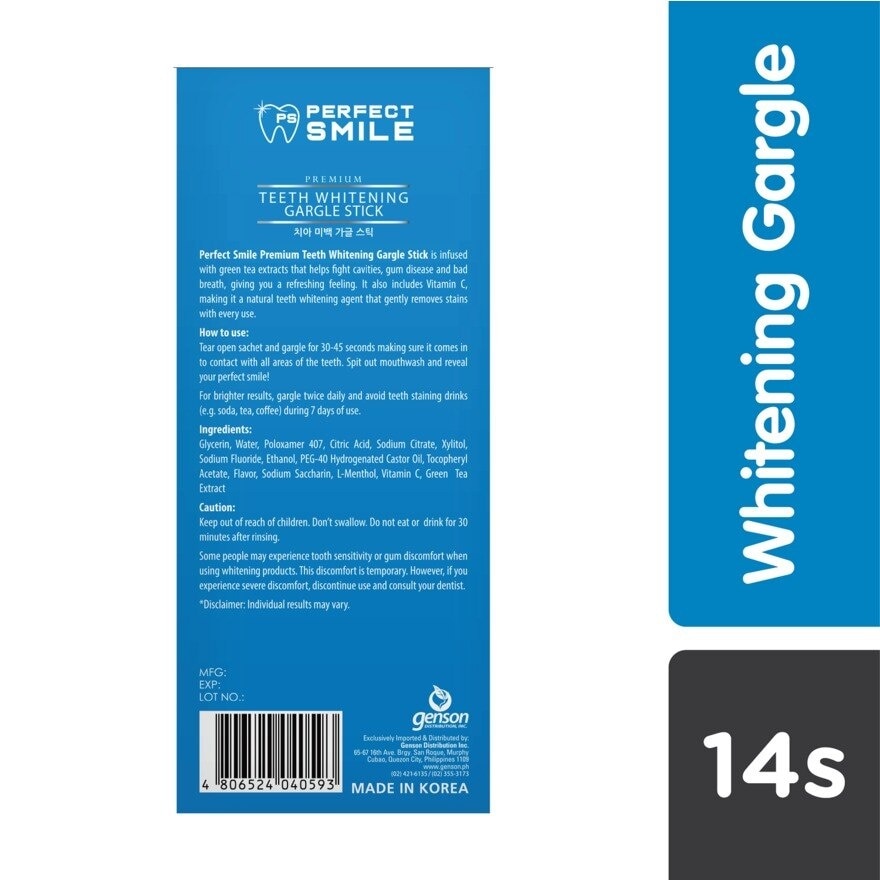 Whitening Gargle Stick 10ml 14s