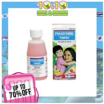 TEMPRA Tempra Syrup Strawberry 120ml (Paracetamol)