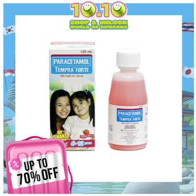TEMPRA Tempra Forte 250mg Syrup Strawberry 120ml