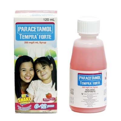 TEMPRA Tempra Forte 250mg Syrup Strawberry 120ml