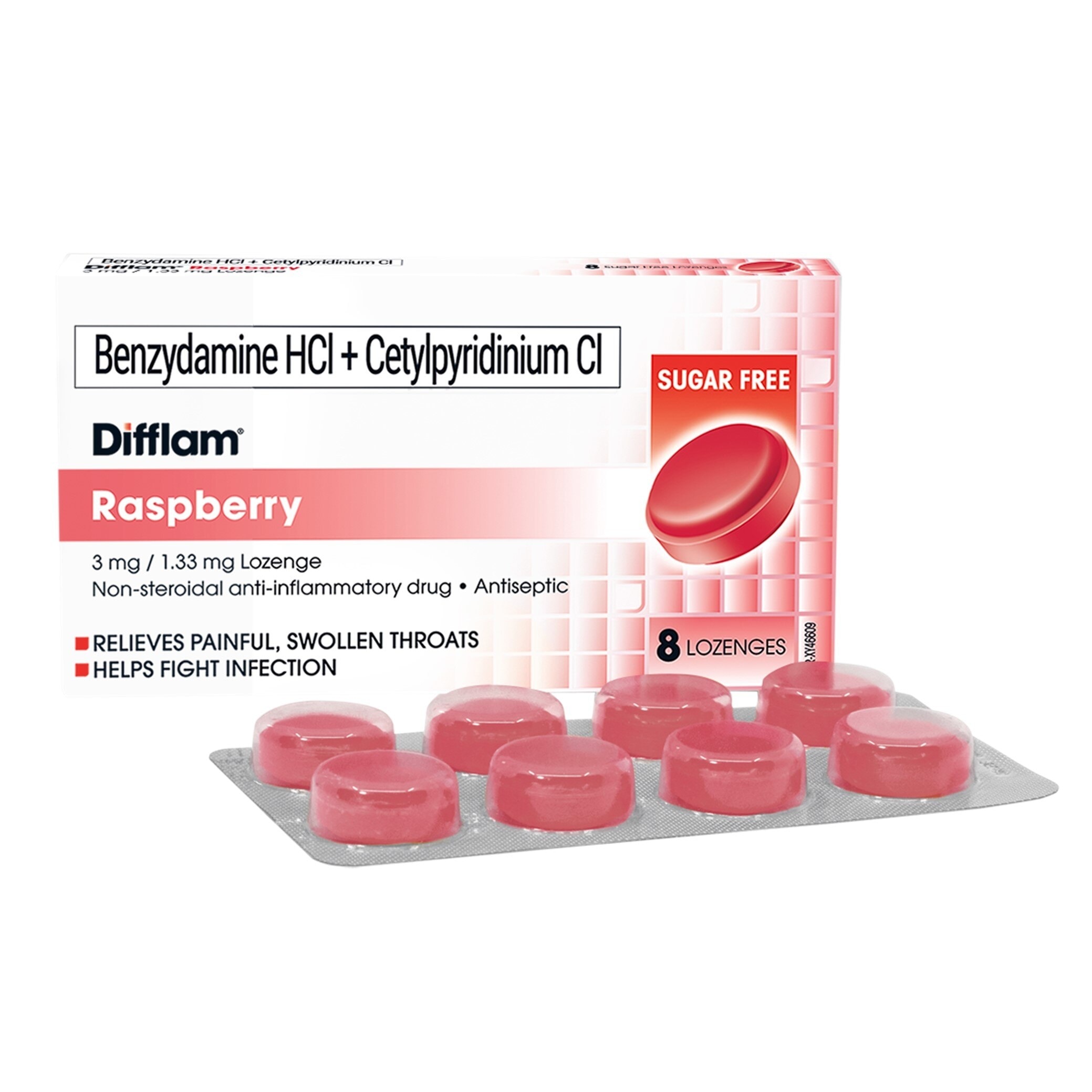 Raspberry Lozenge 8s