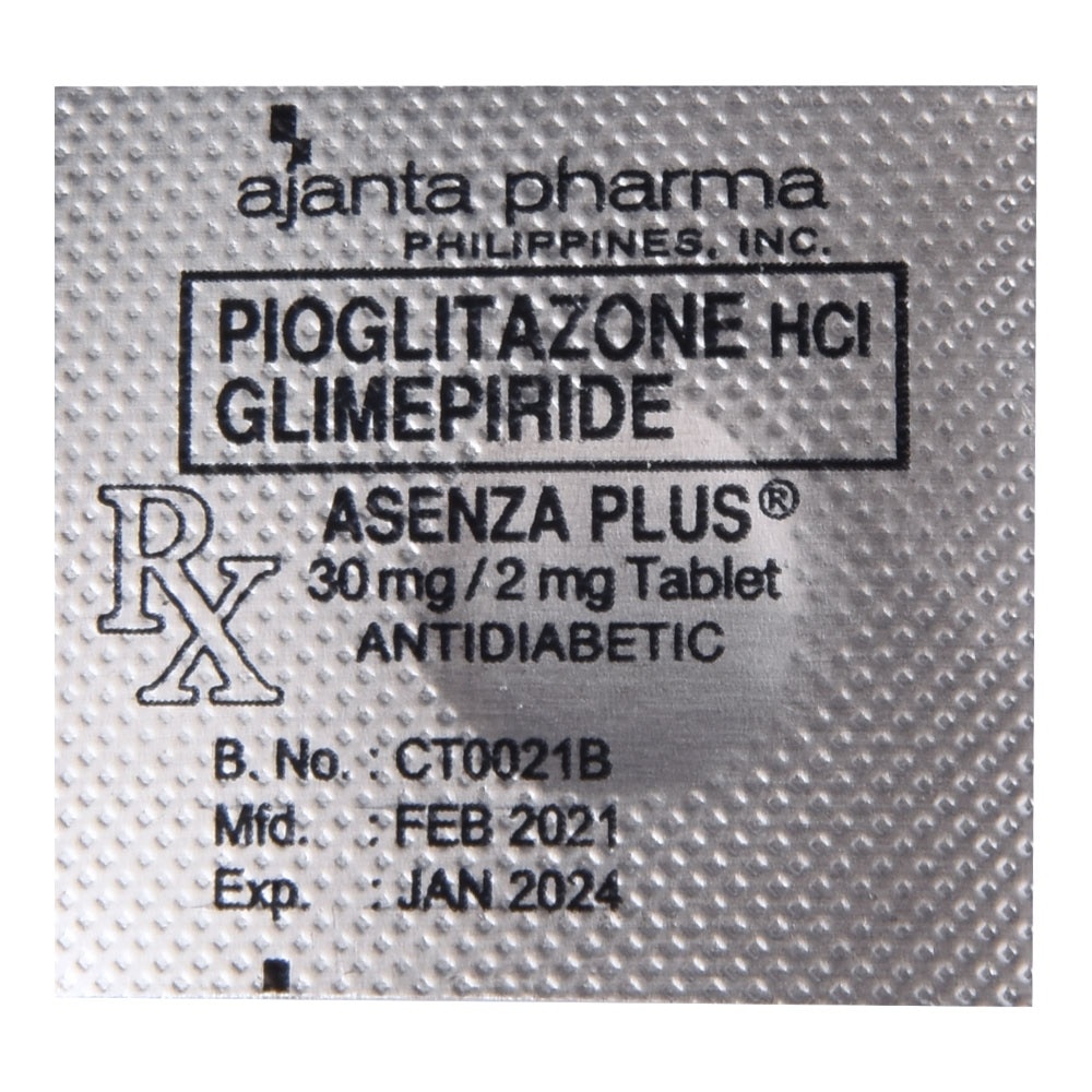 Pioglitazone Hydrochloride 30Mg, Glimepiride 2Mg 1 Tablet [PRESCRIPTION REQUIRED]