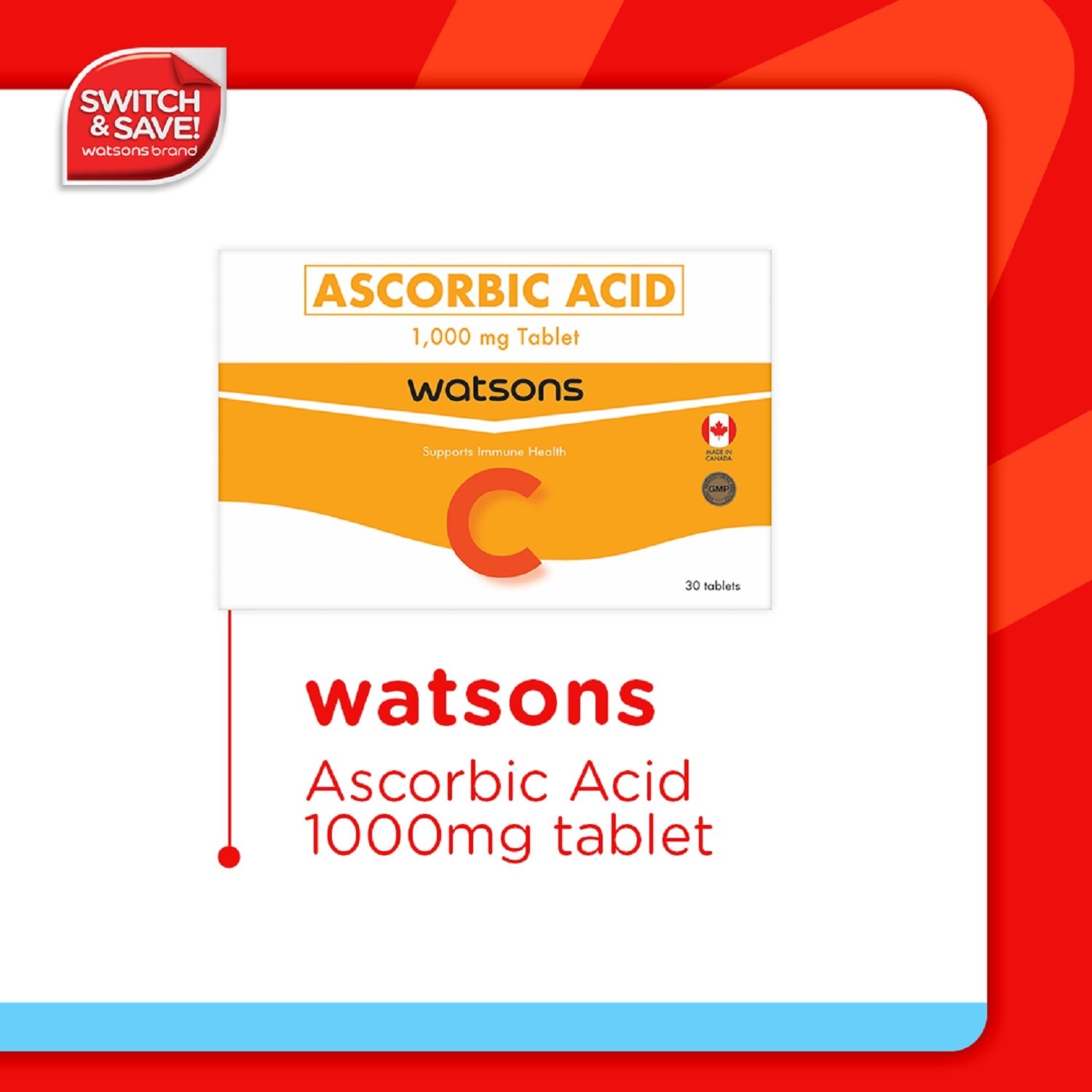 Ascorbic Acid 1000mg 1 Tablet