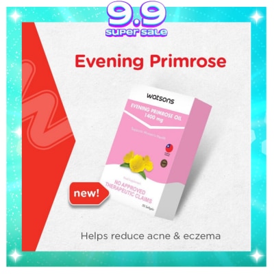 WATSONS GENERICS WATSONS GENERICS Evening Primrose Oil Softgel Capsule 1400mg Sold Per Piece