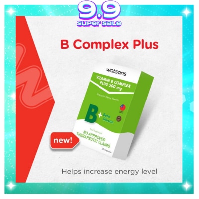 WATSONS GENERICS WATSONS GENERICS B Complex Plus Capsule 500mg x 1 Capsule Expiry: August 11, 2026)