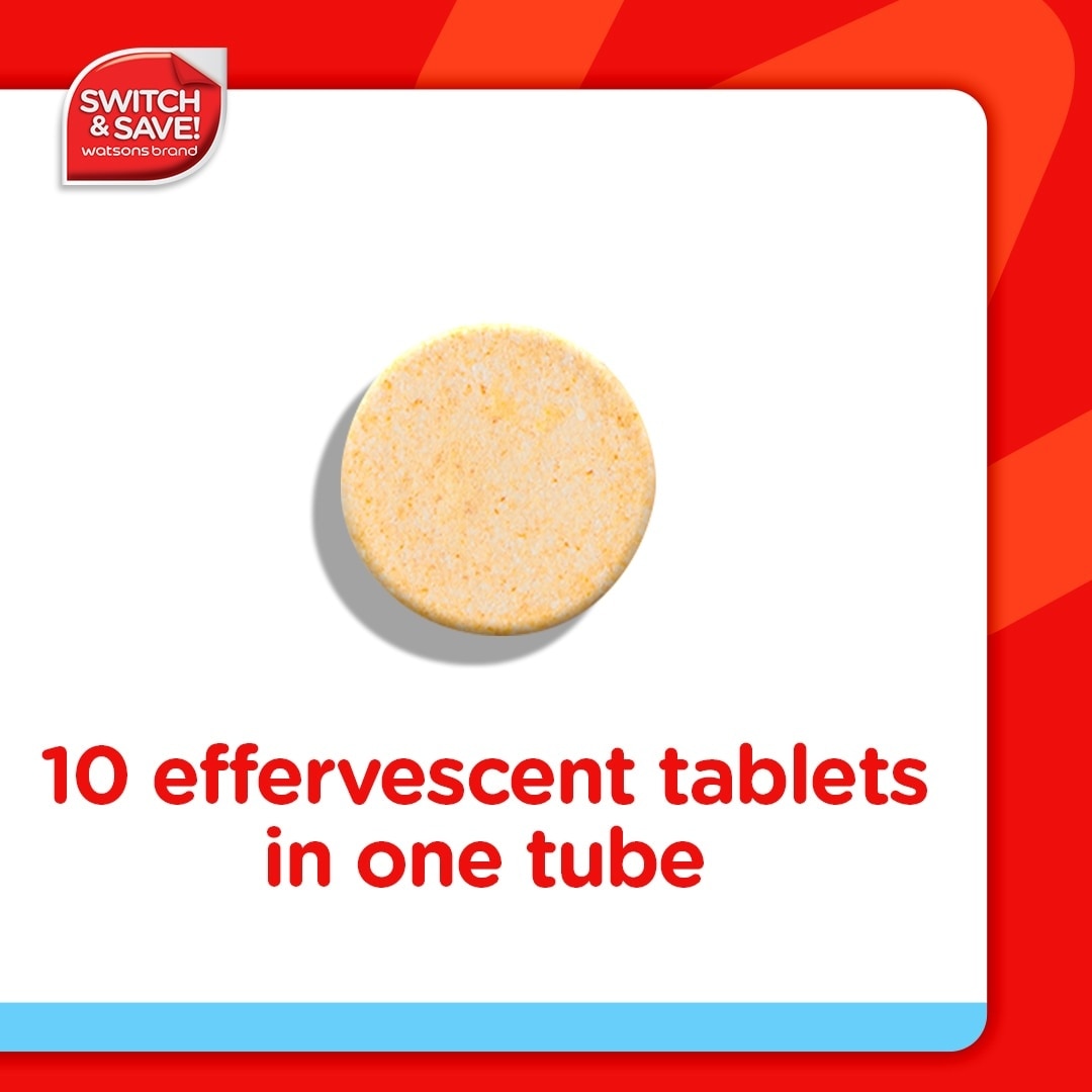 Sodium Ascorbate + Zinc 1000g/35mg 1 Effervescent Tablet