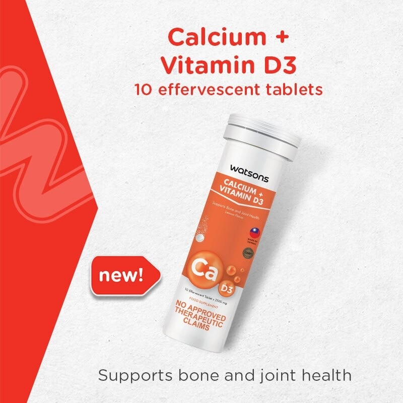 Calcium + Vitamin D3 2500mg per Effervescent Tablet