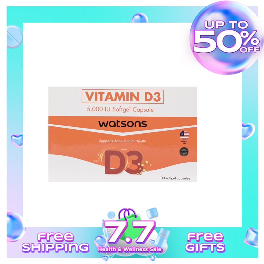 Vitamin D3 1 Softgel Capsule