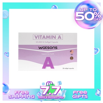 WATSONS GENERICS Vitamin A 1 Softgel Capsule