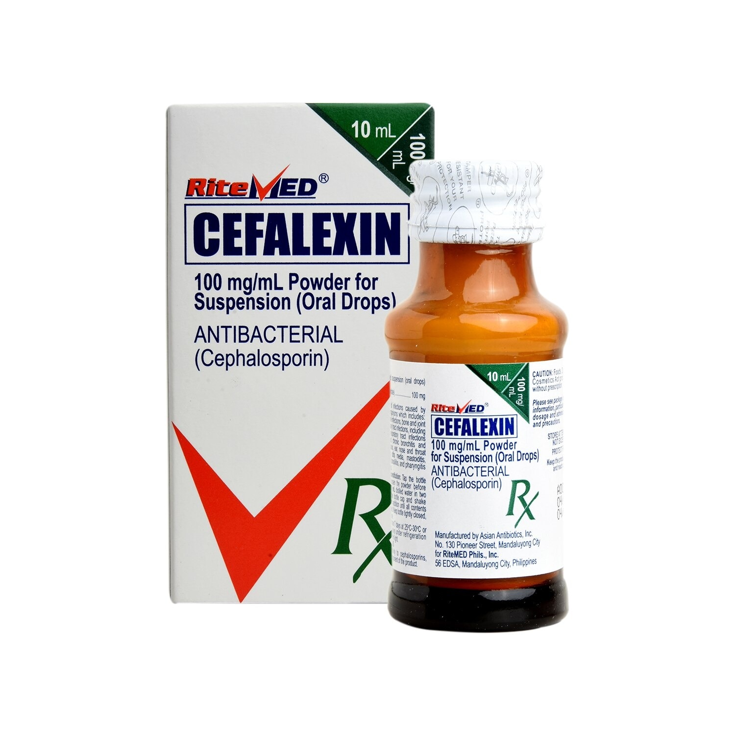 Cefalexin drops 100mg/ml 10ml [Prescription Required]