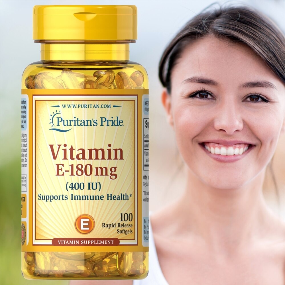 Vitamin E Synthetic 400iu 100 softgels Puritan's Pride