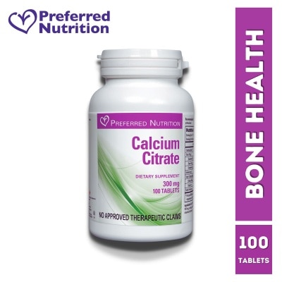 PREFERRED Calcium Citrate 300mg 100 Tablets