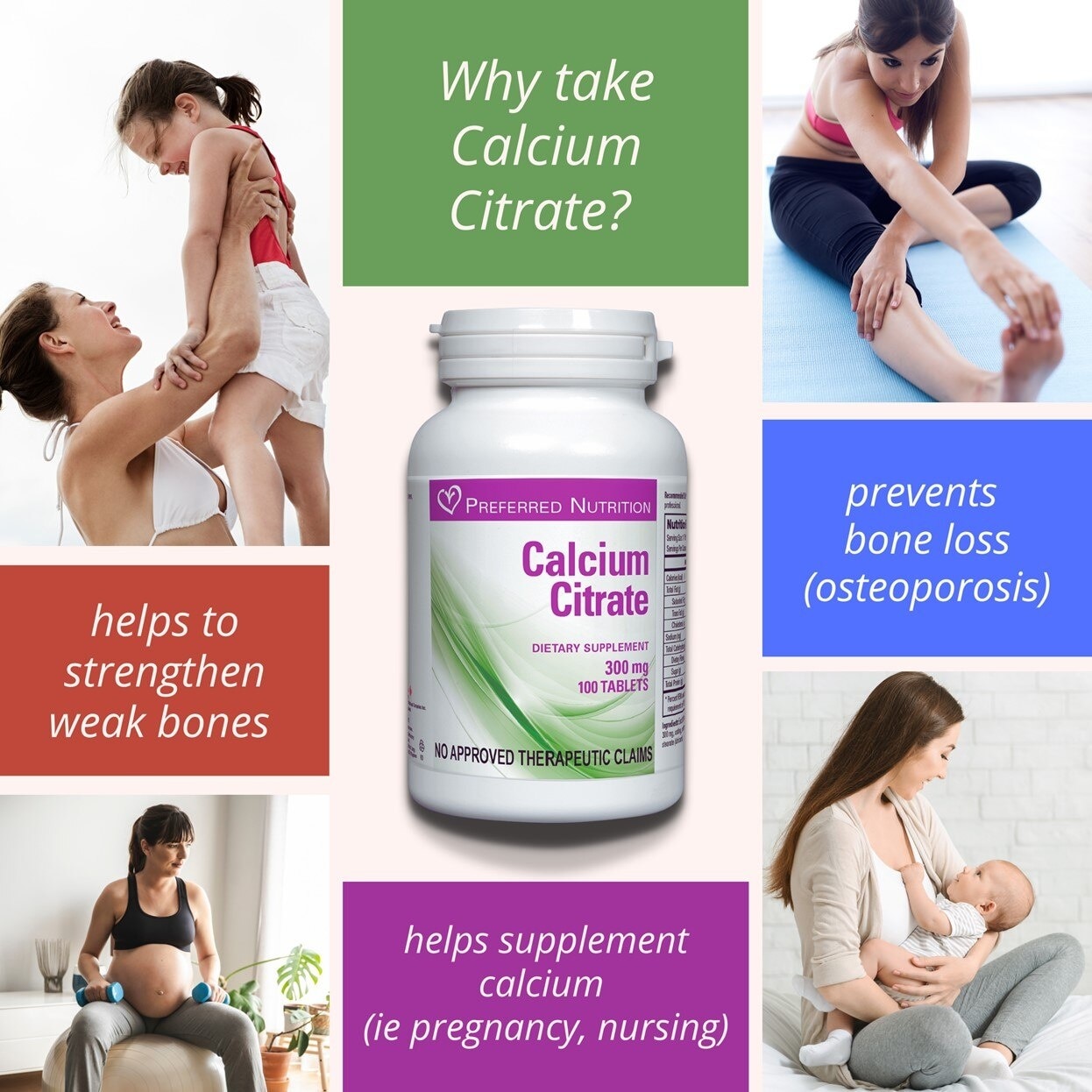 Calcium Citrate 300mg 100 Tablets