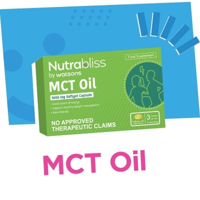 NUTRABLISS WS MCT Oil 1,000 mg 1 Softgel Capsule