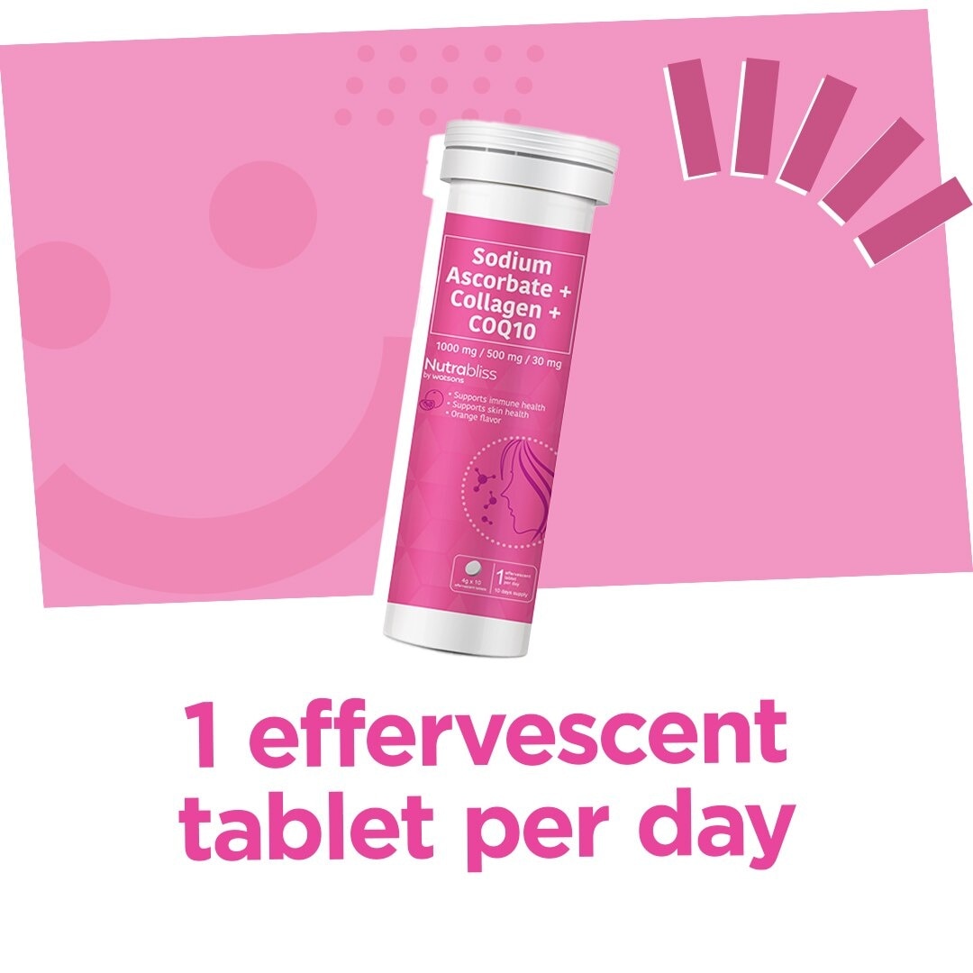 Sodium Ascorbate + Collagen +COQ10 x10 Effervescent Tablets