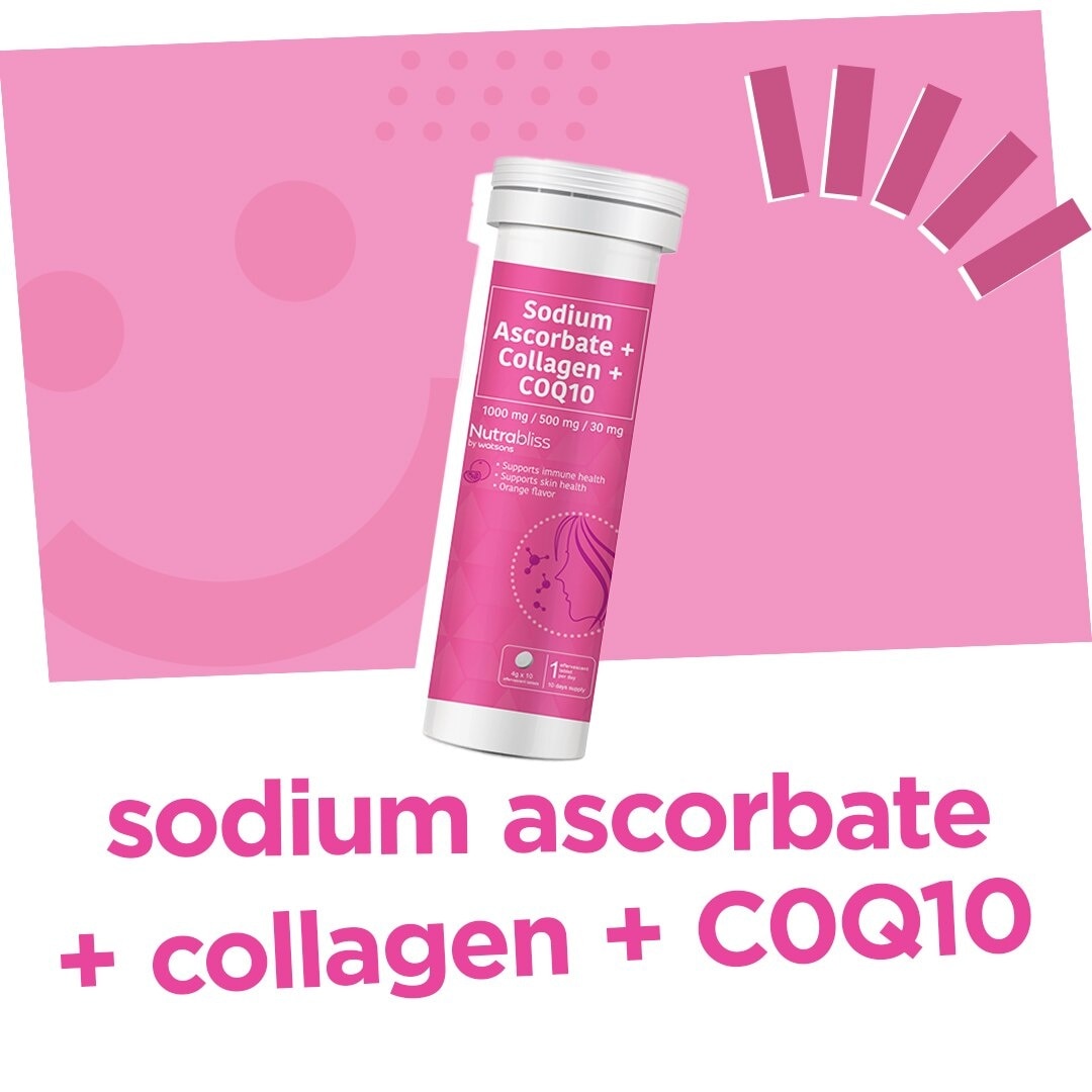 Sodium Ascorbate + Collagen +COQ10 x10 Effervescent Tablets