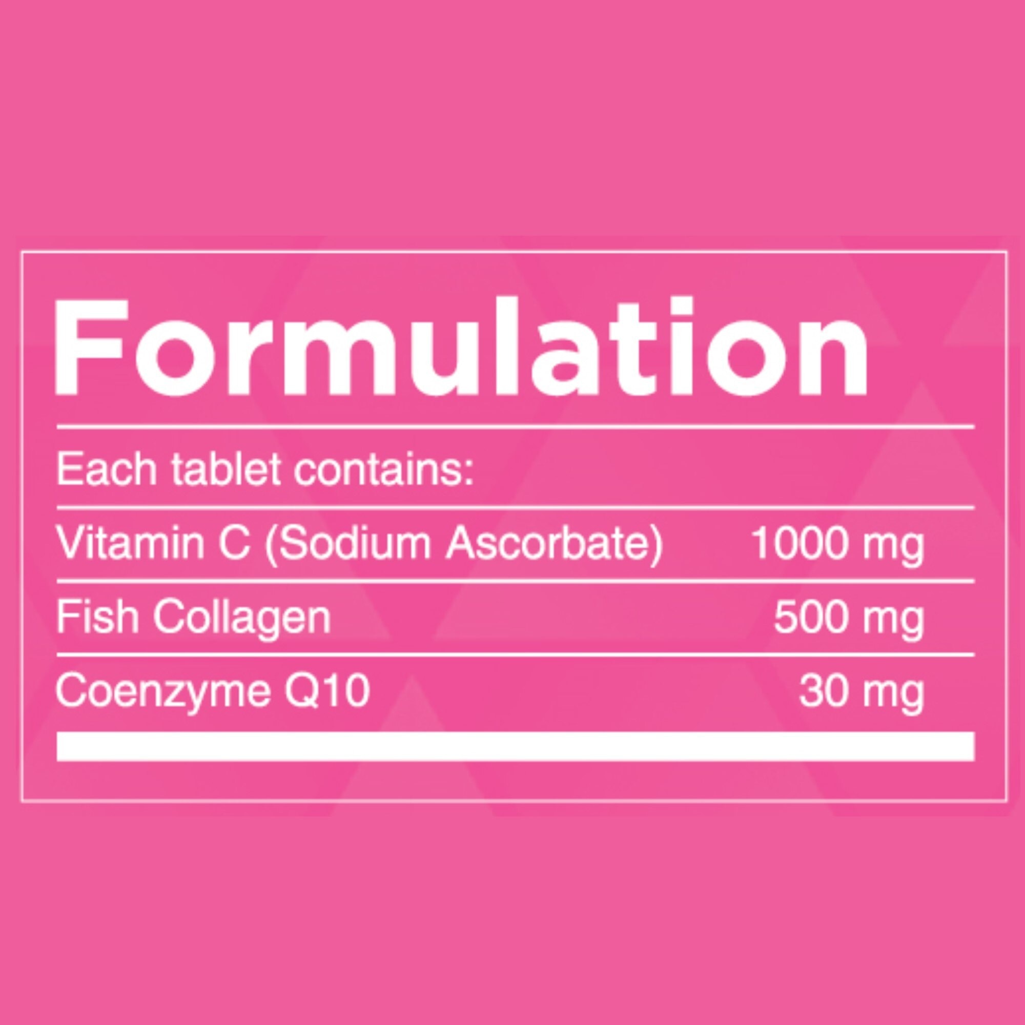 Sodium Ascorbate + Collagen +COQ10 x10 Effervescent Tablets