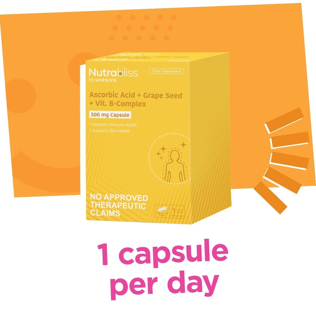 Vitamin C + Grapeseed + Vit. B-Complex 500mg 1 Capsule