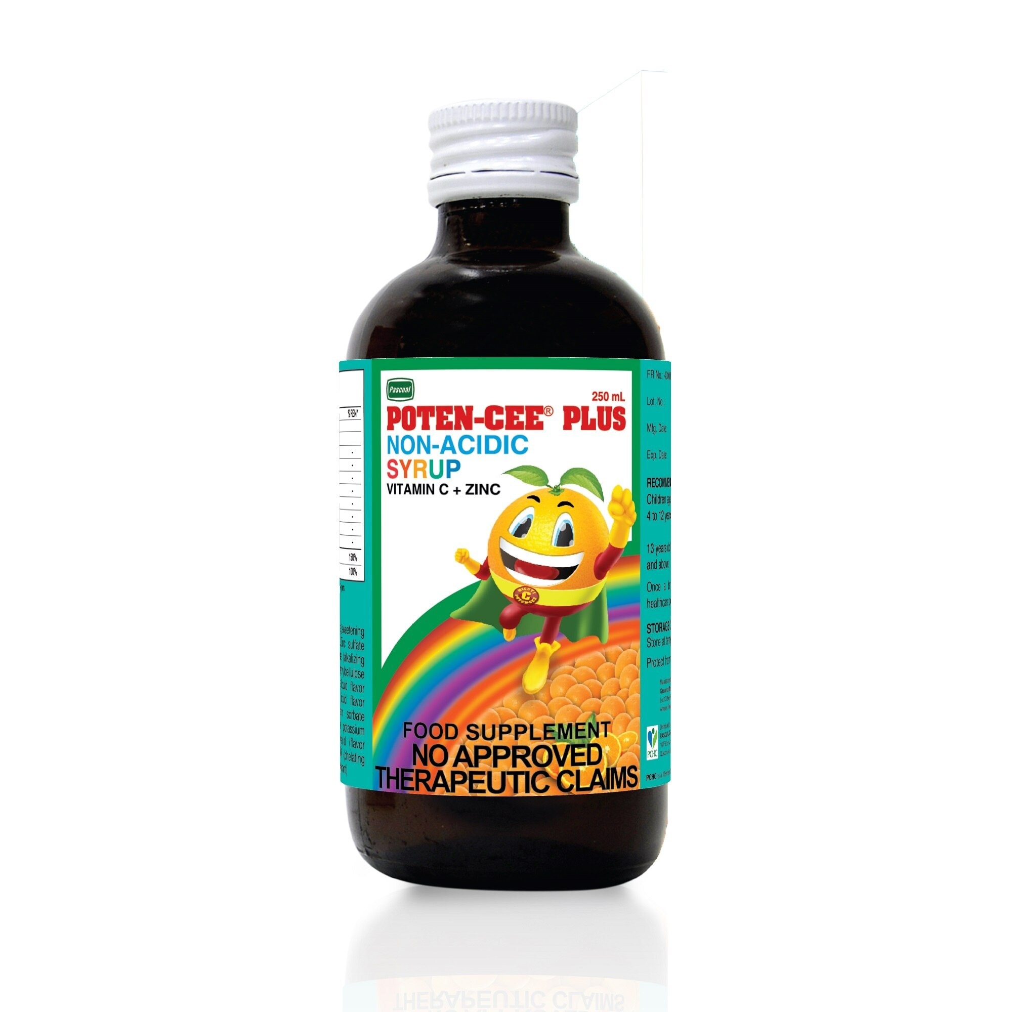 POTENCEE Plus Non Acidic Vitamin C + Zinc Syrup 250ML