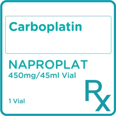 NAPROPLAT - Carboplatin 450mg/45ml 1 Vial [Prescription Required] image