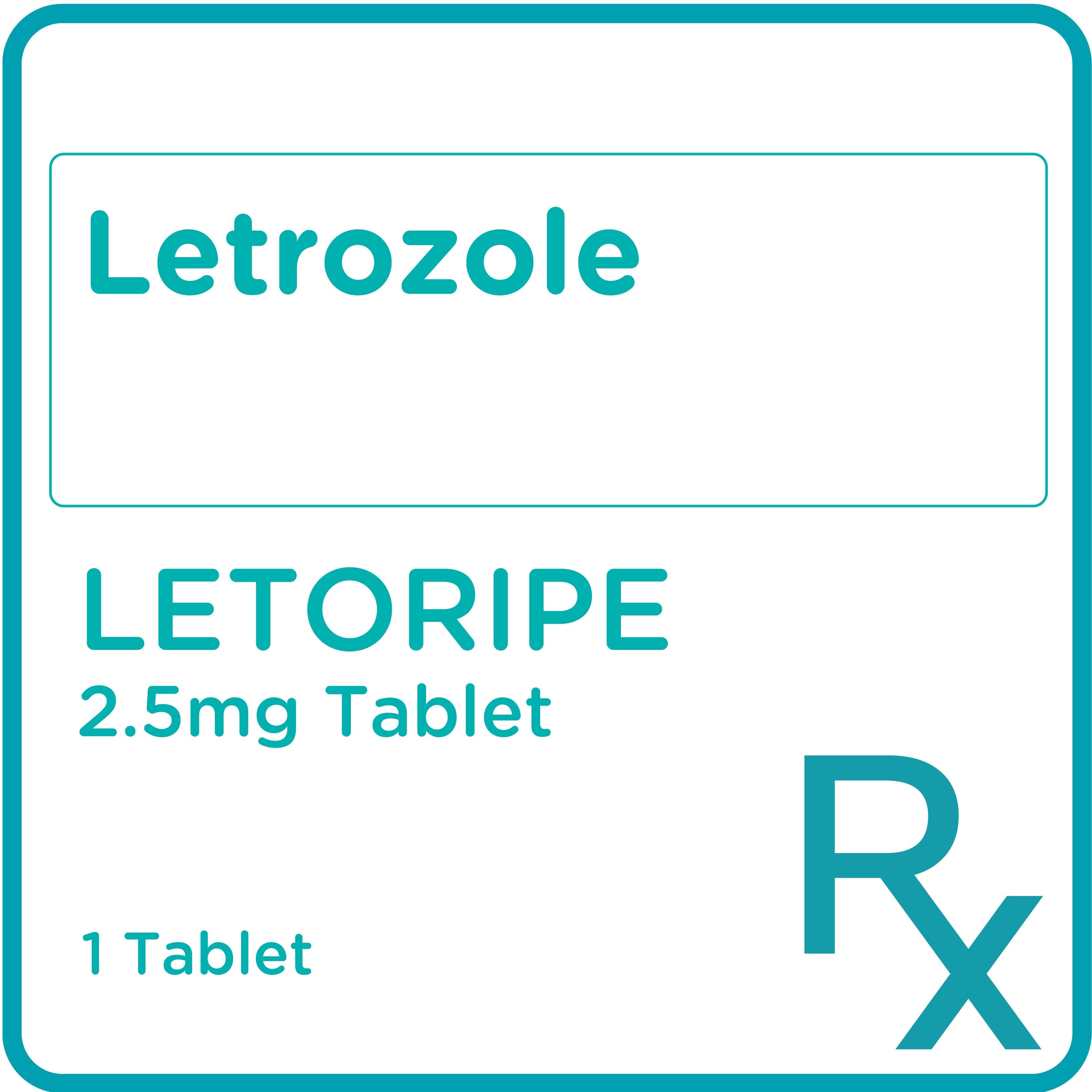 Letrozole 2.5mg 1 Tablet [PRESCRIPTION REQUIRED]