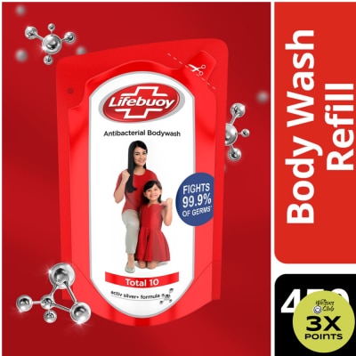 LIFEBUOY Antibacterial Bodywash Refill Total 10 450ml