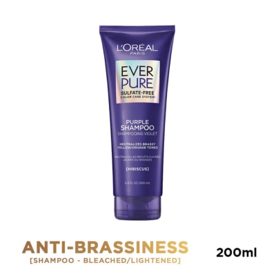 LOREAL - Everpure Brass Toning Purple Shampoo 200mL [Sulfate Free]