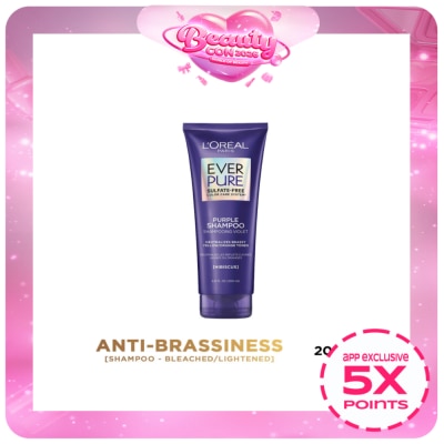 LOREAL - Everpure Brass Toning Purple Shampoo 200mL [Sulfate Free]